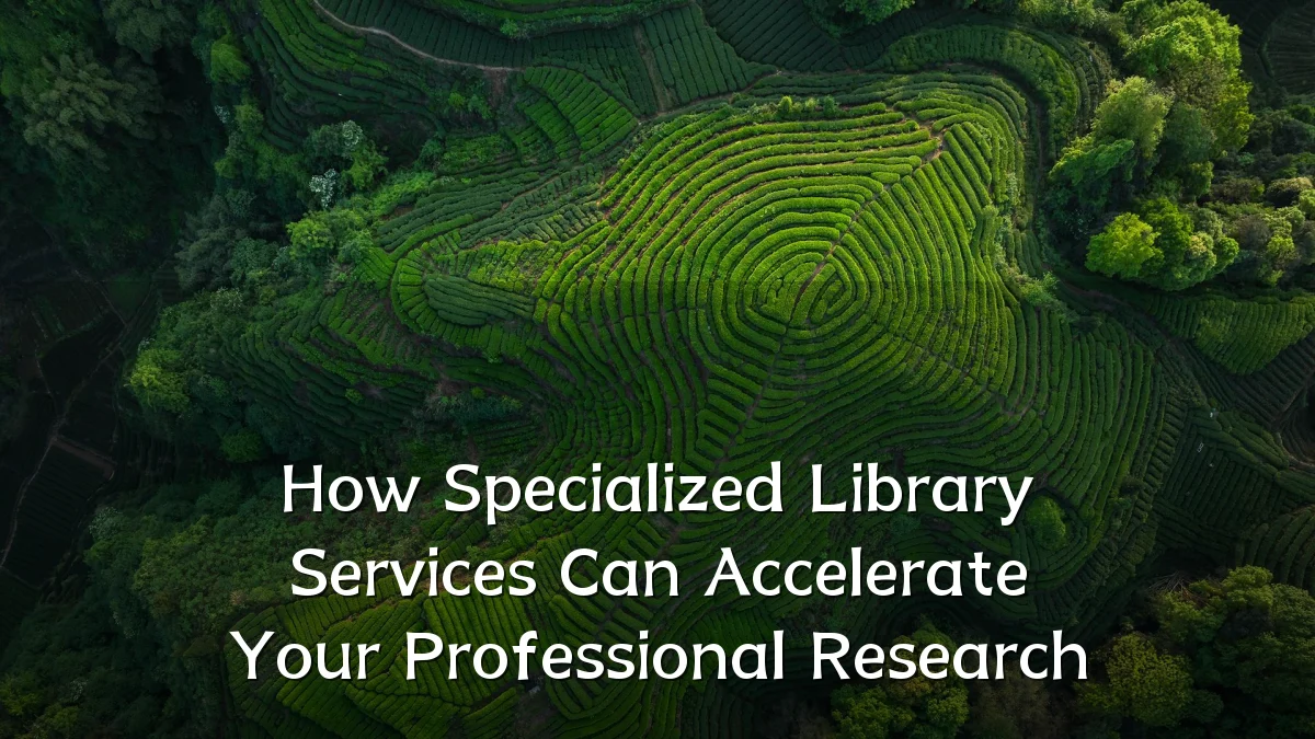 How Specialized Library Services Can Accelerate Your Professional Research