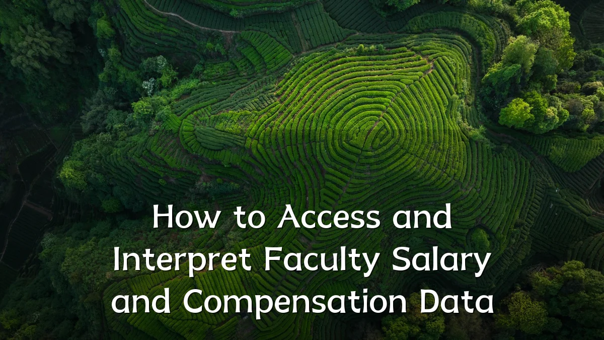 How to Access and Interpret Faculty Salary and Compensation Data