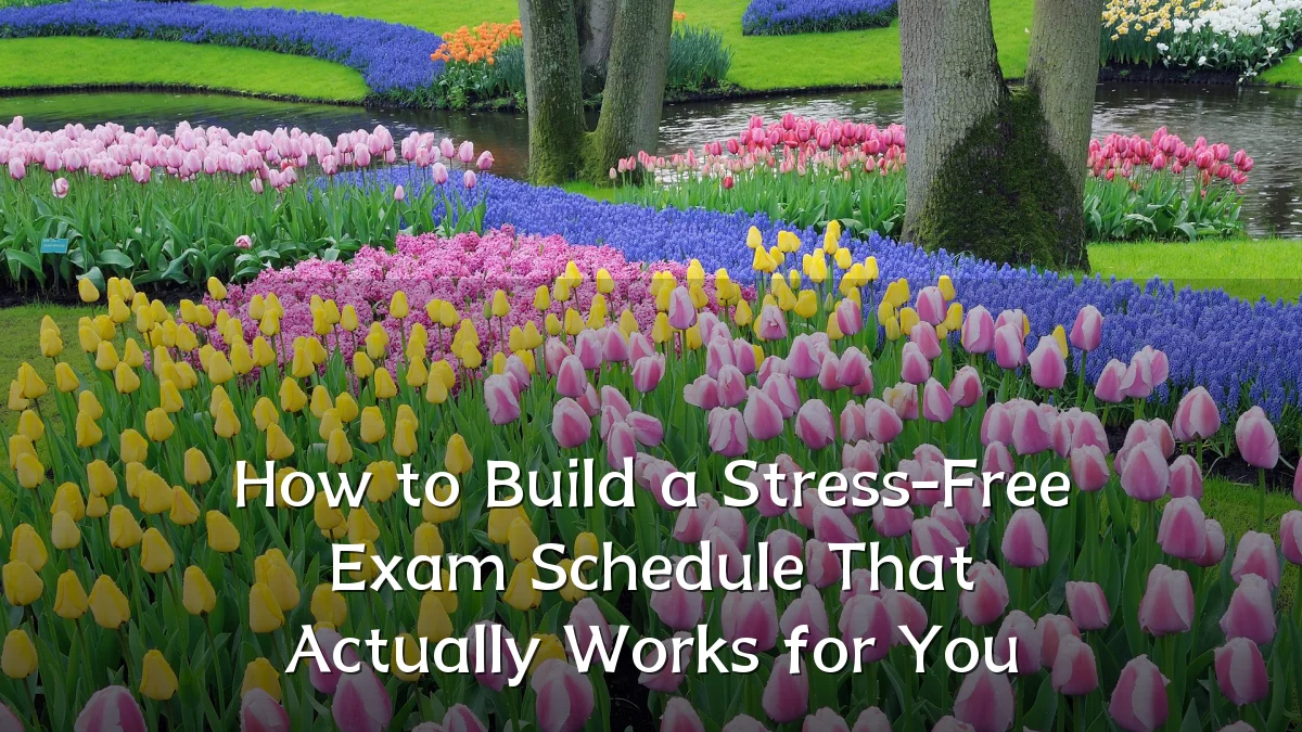 How to Build a Stress-Free Exam Schedule That Actually Works for You