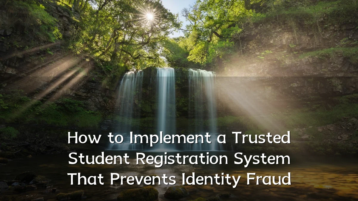 How to Implement a Trusted Student Registration System That Prevents Identity Fraud