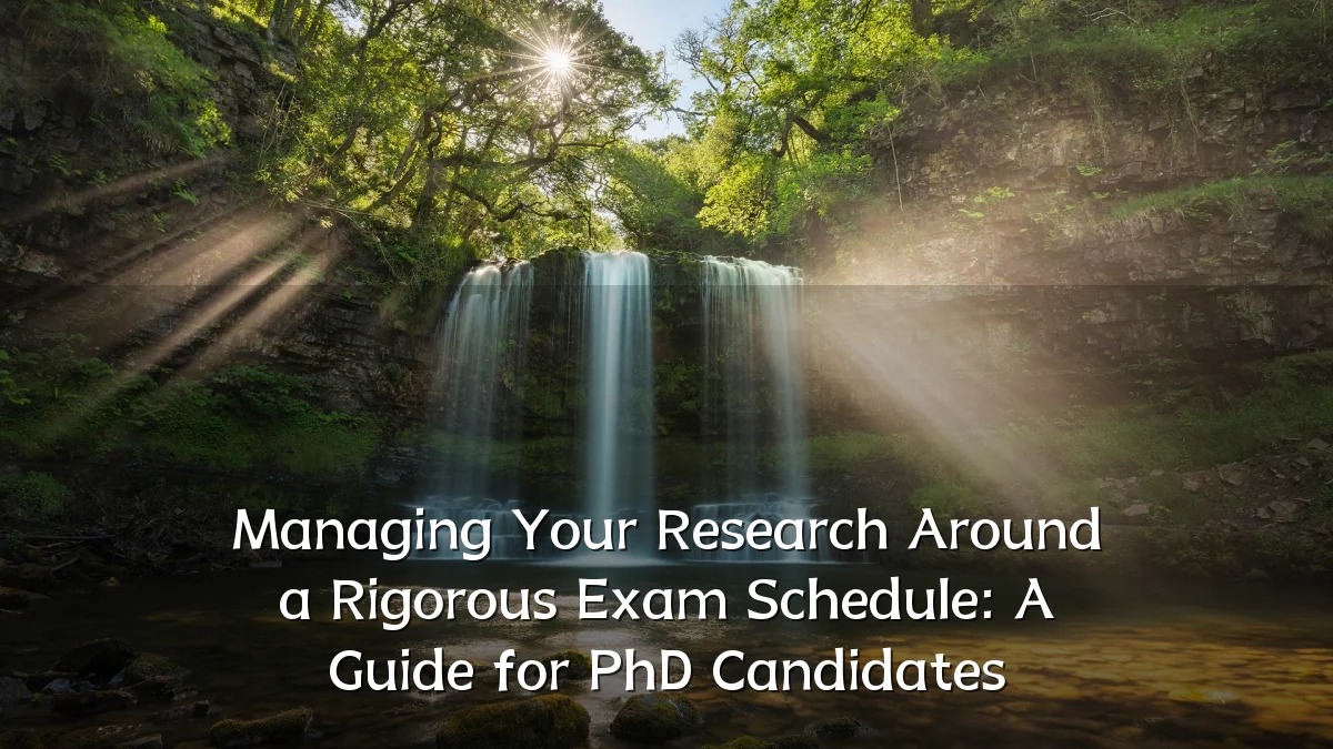 Managing Your Research Around a Rigorous Exam Schedule: A Guide for PhD Candidates