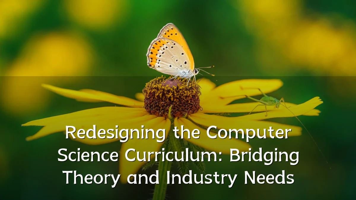 Redesigning the Computer Science Curriculum: Bridging Theory and Industry Needs