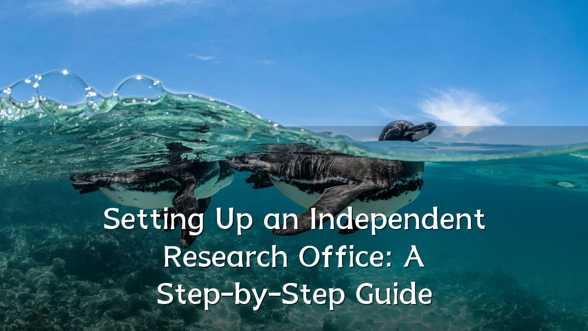 Setting Up an Independent Research Office: A Step-by-Step Guide
