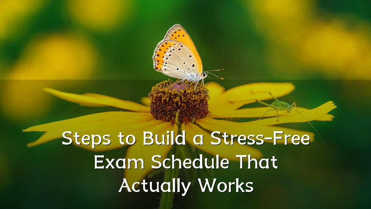 Steps to Build a Stress-Free Exam Schedule That Actually Works