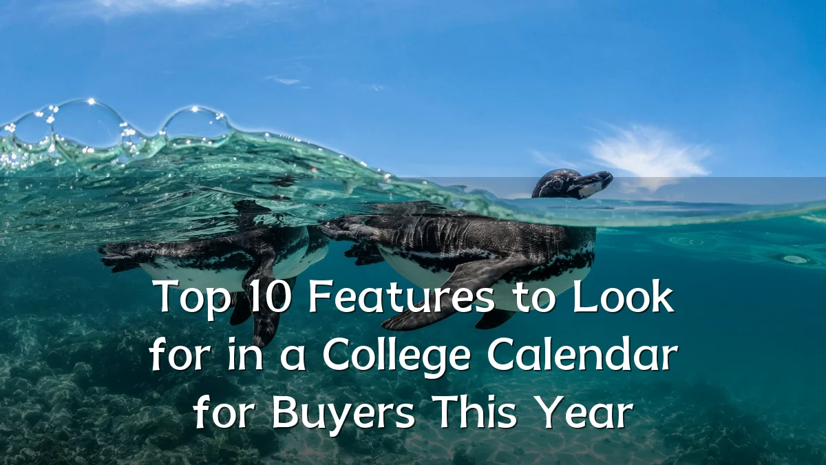 Top 10 Features to Look for in a College Calendar for Buyers This Year