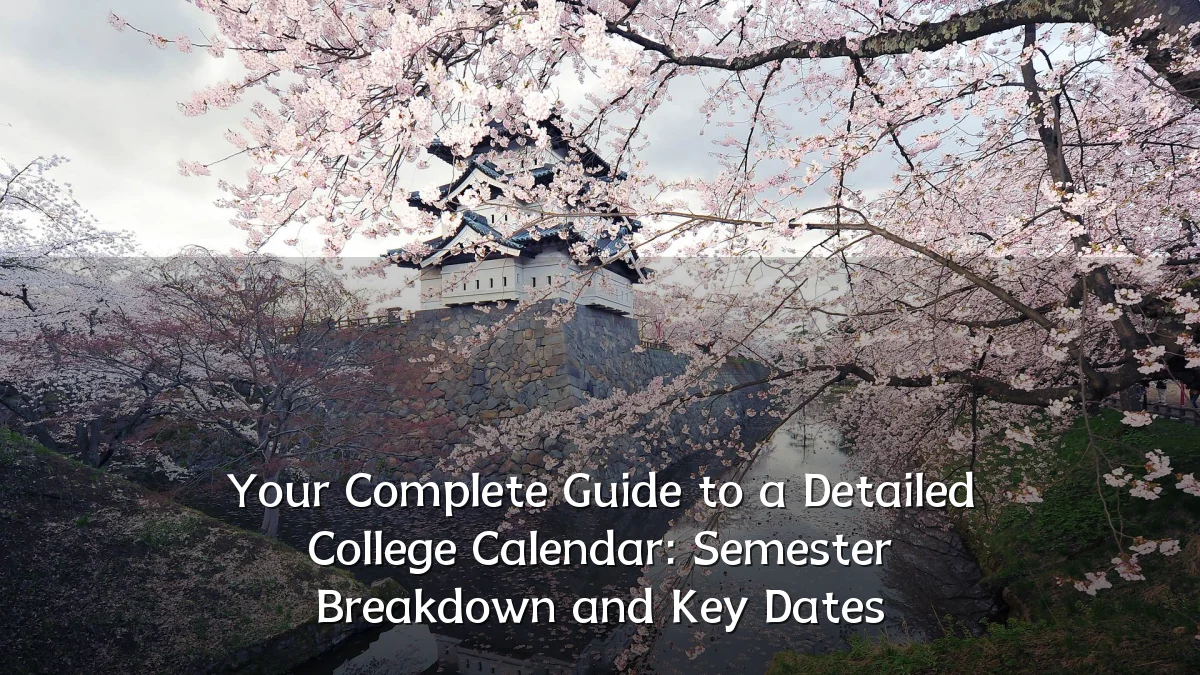 Your Complete Guide to a Detailed College Calendar: Semester Breakdown and Key Dates